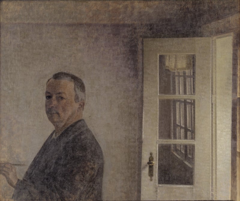 Self-Portrait by Vilhelm Hammershøi